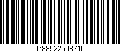 Código de barras (EAN, GTIN, SKU, ISBN): '9788522508716'