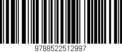 Código de barras (EAN, GTIN, SKU, ISBN): '9788522512997'