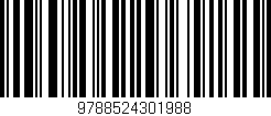 Código de barras (EAN, GTIN, SKU, ISBN): '9788524301988'