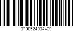 Código de barras (EAN, GTIN, SKU, ISBN): '9788524304439'