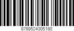 Código de barras (EAN, GTIN, SKU, ISBN): '9788524305160'