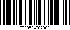 Código de barras (EAN, GTIN, SKU, ISBN): '9788524902987'