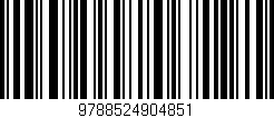 Código de barras (EAN, GTIN, SKU, ISBN): '9788524904851'