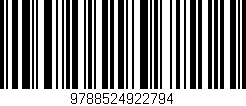 Código de barras (EAN, GTIN, SKU, ISBN): '9788524922794'