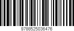 Código de barras (EAN, GTIN, SKU, ISBN): '9788525036476'