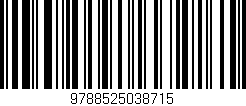 Código de barras (EAN, GTIN, SKU, ISBN): '9788525038715'