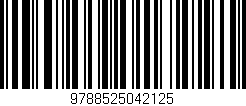 Código de barras (EAN, GTIN, SKU, ISBN): '9788525042125'