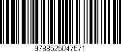 Código de barras (EAN, GTIN, SKU, ISBN): '9788525047571'