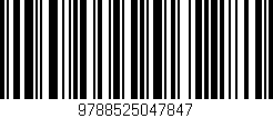 Código de barras (EAN, GTIN, SKU, ISBN): '9788525047847'