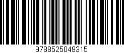 Código de barras (EAN, GTIN, SKU, ISBN): '9788525049315'