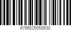 Código de barras (EAN, GTIN, SKU, ISBN): '9788525050830'