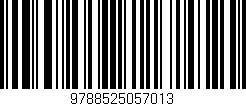 Código de barras (EAN, GTIN, SKU, ISBN): '9788525057013'