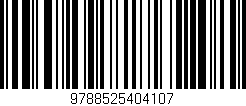 Código de barras (EAN, GTIN, SKU, ISBN): '9788525404107'