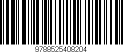 Código de barras (EAN, GTIN, SKU, ISBN): '9788525408204'