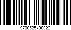 Código de barras (EAN, GTIN, SKU, ISBN): '9788525408822'