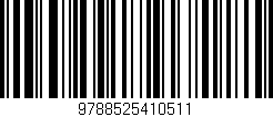 Código de barras (EAN, GTIN, SKU, ISBN): '9788525410511'