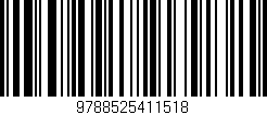 Código de barras (EAN, GTIN, SKU, ISBN): '9788525411518'