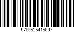 Código de barras (EAN, GTIN, SKU, ISBN): '9788525415837'