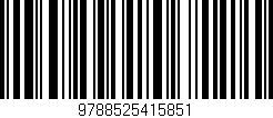 Código de barras (EAN, GTIN, SKU, ISBN): '9788525415851'