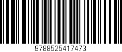 Código de barras (EAN, GTIN, SKU, ISBN): '9788525417473'