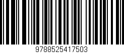 Código de barras (EAN, GTIN, SKU, ISBN): '9788525417503'