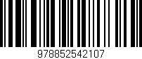 Código de barras (EAN, GTIN, SKU, ISBN): '978852542107'
