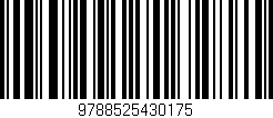 Código de barras (EAN, GTIN, SKU, ISBN): '9788525430175'