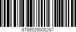 Código de barras (EAN, GTIN, SKU, ISBN): '9788526005297'