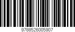 Código de barras (EAN, GTIN, SKU, ISBN): '9788526005907'