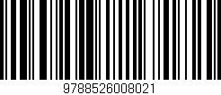 Código de barras (EAN, GTIN, SKU, ISBN): '9788526008021'