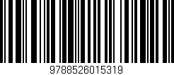 Código de barras (EAN, GTIN, SKU, ISBN): '9788526015319'
