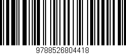 Código de barras (EAN, GTIN, SKU, ISBN): '9788526804418'