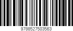 Código de barras (EAN, GTIN, SKU, ISBN): '9788527503563'