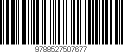 Código de barras (EAN, GTIN, SKU, ISBN): '9788527507677'