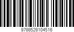 Código de barras (EAN, GTIN, SKU, ISBN): '9788528104516'