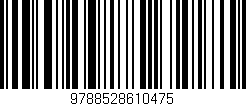 Código de barras (EAN, GTIN, SKU, ISBN): '9788528610475'