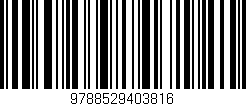 Código de barras (EAN, GTIN, SKU, ISBN): '9788529403816'