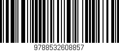 Código de barras (EAN, GTIN, SKU, ISBN): '9788532608857'
