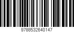 Código de barras (EAN, GTIN, SKU, ISBN): '9788532640147'