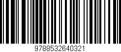 Código de barras (EAN, GTIN, SKU, ISBN): '9788532640321'