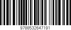 Código de barras (EAN, GTIN, SKU, ISBN): '9788532647191'