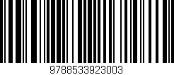 Código de barras (EAN, GTIN, SKU, ISBN): '9788533923003'