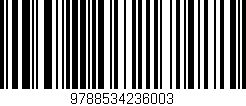 Código de barras (EAN, GTIN, SKU, ISBN): '9788534236003'