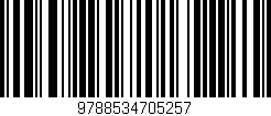 Código de barras (EAN, GTIN, SKU, ISBN): '9788534705257'