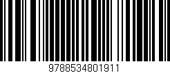 Código de barras (EAN, GTIN, SKU, ISBN): '9788534801911'