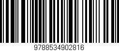 Código de barras (EAN, GTIN, SKU, ISBN): '9788534902816'