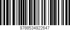 Código de barras (EAN, GTIN, SKU, ISBN): '9788534922647'