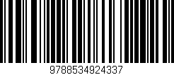 Código de barras (EAN, GTIN, SKU, ISBN): '9788534924337'