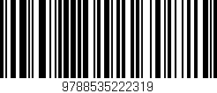 Código de barras (EAN, GTIN, SKU, ISBN): '9788535222319'