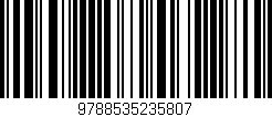 Código de barras (EAN, GTIN, SKU, ISBN): '9788535235807'